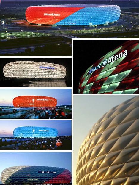 Many faces of the Allianz Arena